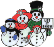 Snowman Pin