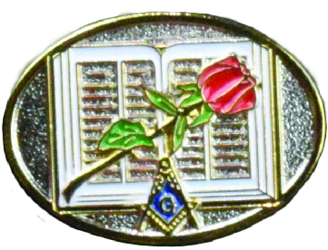 Rose in Bible Pin